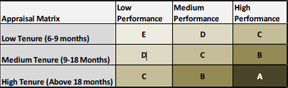Appraisal Matrix Table
